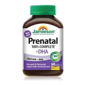 Jamieson prenatal 100% +dha soft gels 60`s