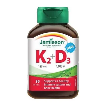Jamieson k2+d3 tablets softgels 30's