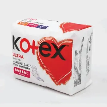 Kotex ultra sanitary pads super long 8's