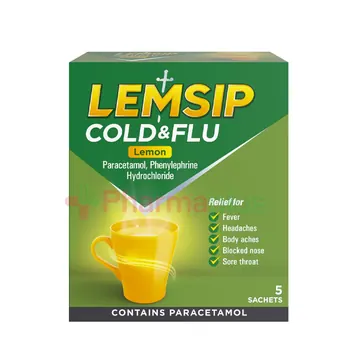 Lemsip max c/f lemon satchet 5`s