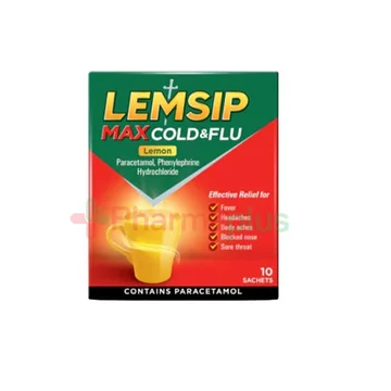 Lemsip max flu lemon 10`s