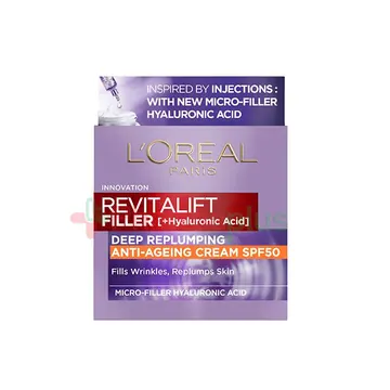 Loreal revitalift filler +hyalu deep replump SPF 50 day 50ml thumbnail 1