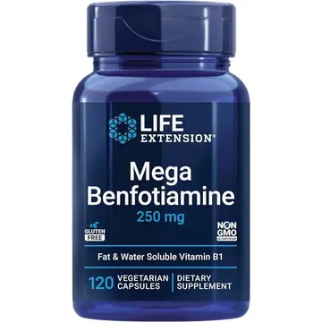 Life extension mega benfotiamine 250mg 120's