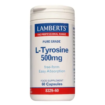 Lamberts L tyrosine 500mg capsules 60`s