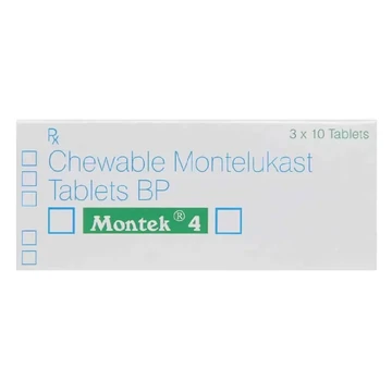 Montelukast chewable tablets 4mg 28`s(u.K generics)