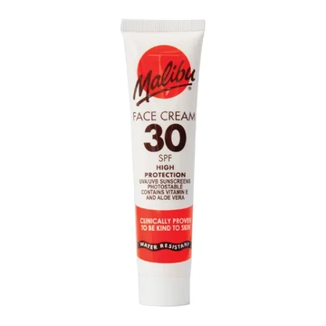 Malibu blister pack SPF 30 face cream 40ml and SPF 30 lip balm