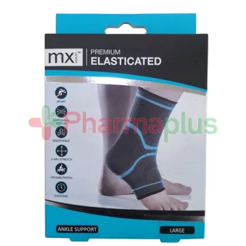 Medinox premium elasticated ankle support -L