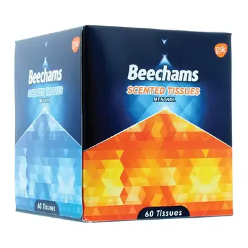 Beechams scented tissues menthol 60's