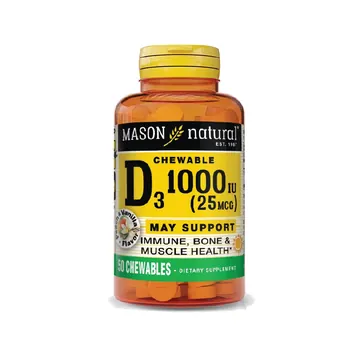Mason natural d3 1000iu (25mcg) chewables 50's