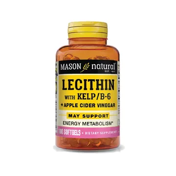 Mason natural lecithin +kelp/b6 softgels 100's