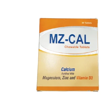 Mz-cal calcium chewable tabs 30's