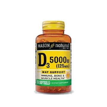 Mason natural d3 5000iu (125mcg) softgels 100's