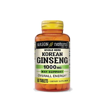 Mason natural korean ginseng 1000mg tablets 60's