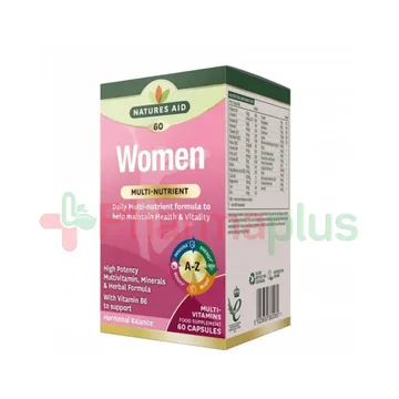 Natures aid womens health/vitality multivitamin /minerals/foods 60`s