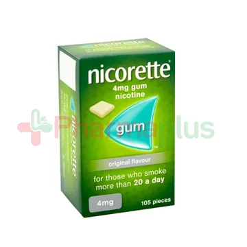 Nicorette 4mg original nicotine 105`s thumbnail 1