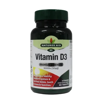 Natures aid vitamin d3 5000iu 60's