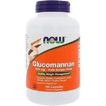 Now glucomannan konjac fibre capsules 180s