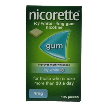 Nicorette icy white 4mg 105`s