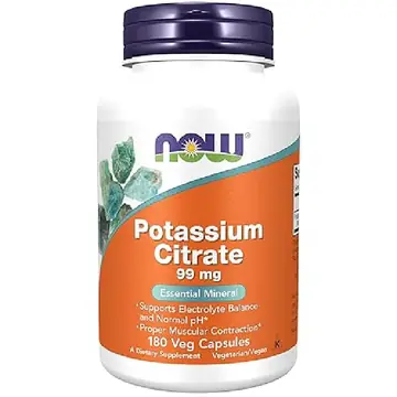 Now potassium citrate 99mg capsules 180`s