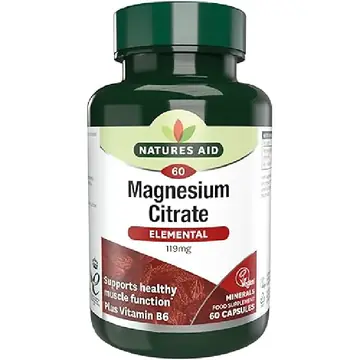 Natures aid magnesium citrate tablets 60`s