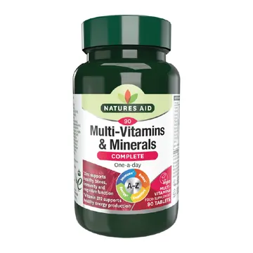 Natures aid complete multivitamin and minerals 90s
