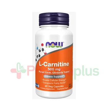 Now L carnitine 500mg capsules 60s