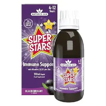 Natures aid super stars immunesupport(blackcurrent) vegan 150ml