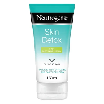 Neutrogena skin detox 2 in 1 clay wash-mask 150ml