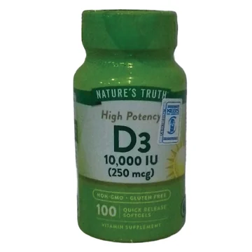 Natures truth d3 10,000iu 250mcg 100`s softgels