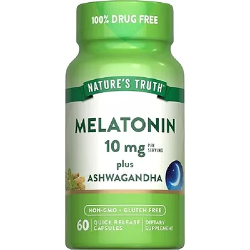 Natures truth melatonin 10mg + L-theanine tabs 72s