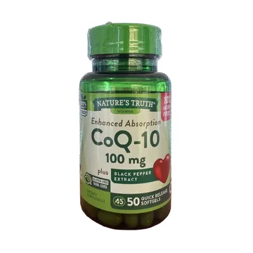 Natures truth coq-10 100mg /black pepper extract 50s