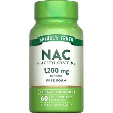 Nature's truth n-acetyl cysteine 1200mg capsules 60's