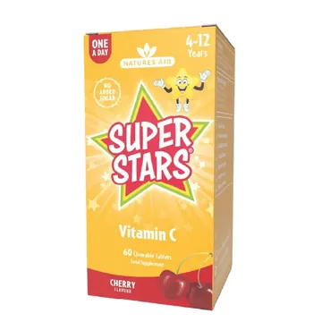 Natures aid superstars vitamin c chewable 60's
