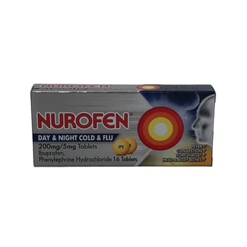 Nurofen day and night cold and flu tablets 16's