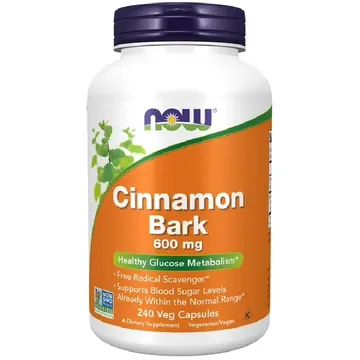 Now cinnamon bark 600mg caps