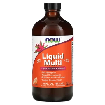 Now liquid multivitamin orange 473ml