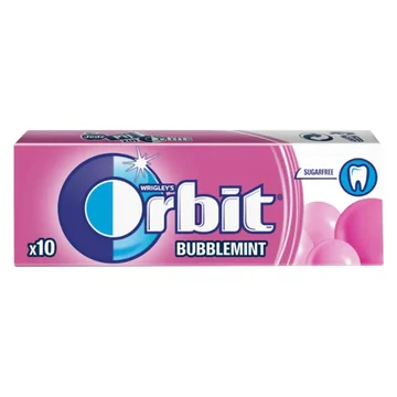 Orbit sugar free bubblemint gum 30`s