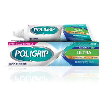 Poligrip denture fixative ultra cream 40g