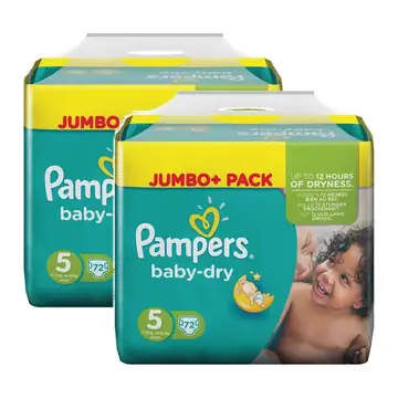 Pampers junior unisex jumbo pack 60`s