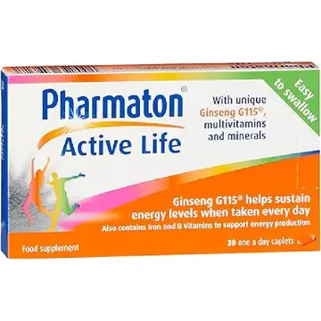 Pharmaton active life multivitamins caplets 30`s