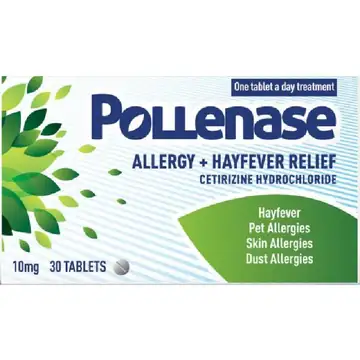 Pollenase cetrizine 10mg 30s