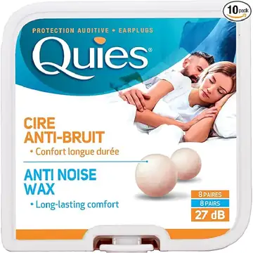 Quies anti noise earplugs wax 8`s