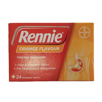 Rennie orange flavour 24's