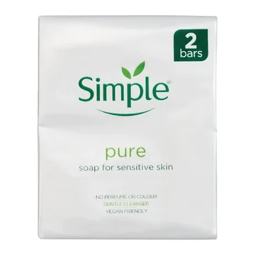 Simple soap twin pack 100g