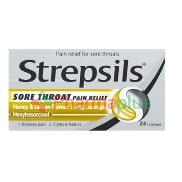 Strepsils sore throat pain relief 24s` thumbnail 1