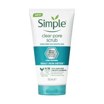Simple clear pore scrub daily detox 150ml