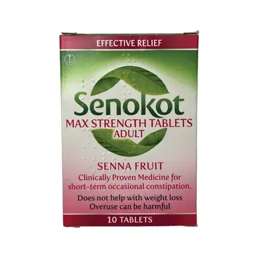 Senokot max strength tablets 10`s