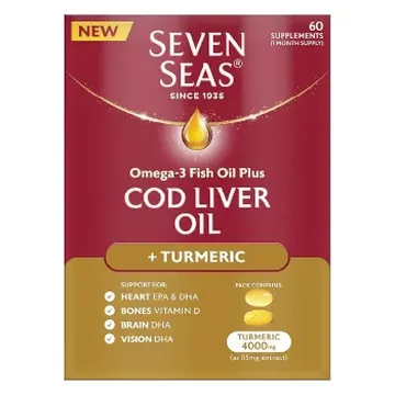 Seven seas code liver oil +turmeric tablets /capsules 60s