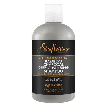 Shea moisture bamboo charcoal deep cleansing shampoo 384ml