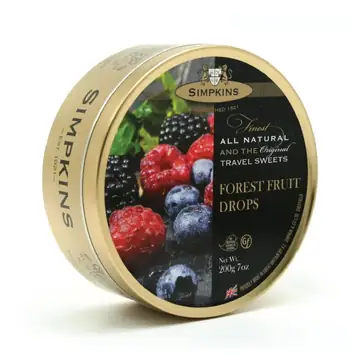 Simpkins travel sweets forest fruits drops 200g